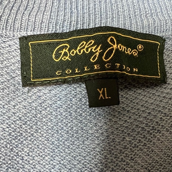 Masters Golf Sweater Vest Silk Cashmere Cotton Bobbie Jones Collection XL 832 - Picture 3 of 4